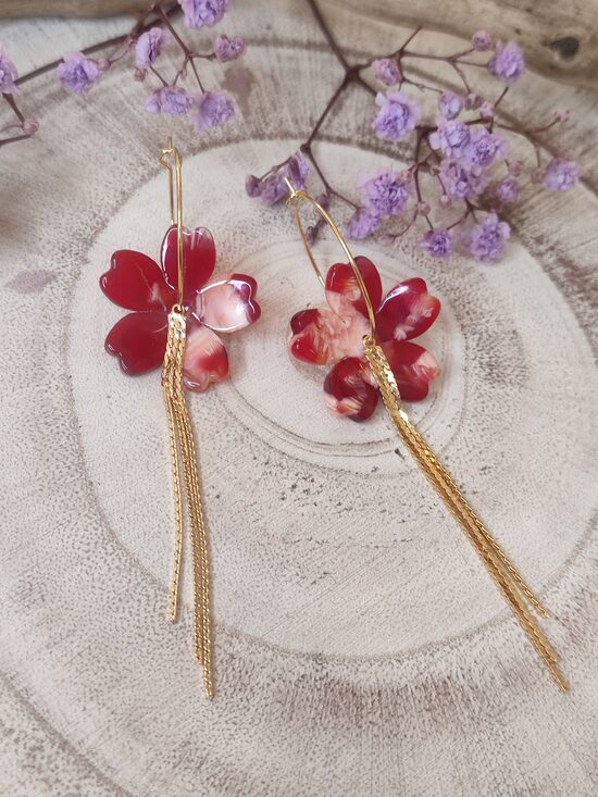 🖤 Boucles laiton DORÉ/acier inox 🖤