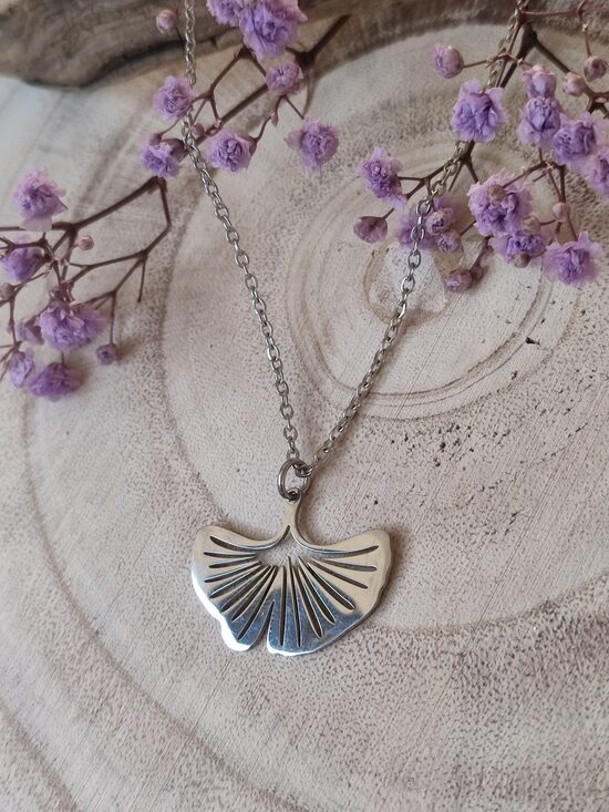 Collier en acier inox argenté réf.C499