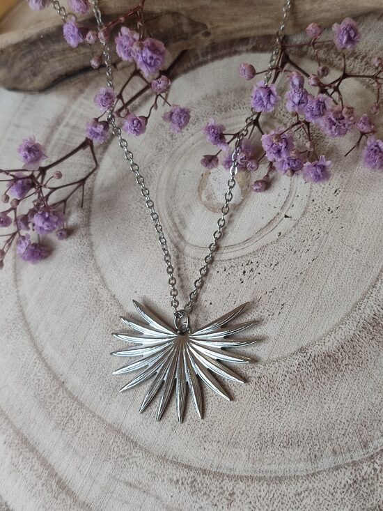 Collier en acier inox argenté réf.C385