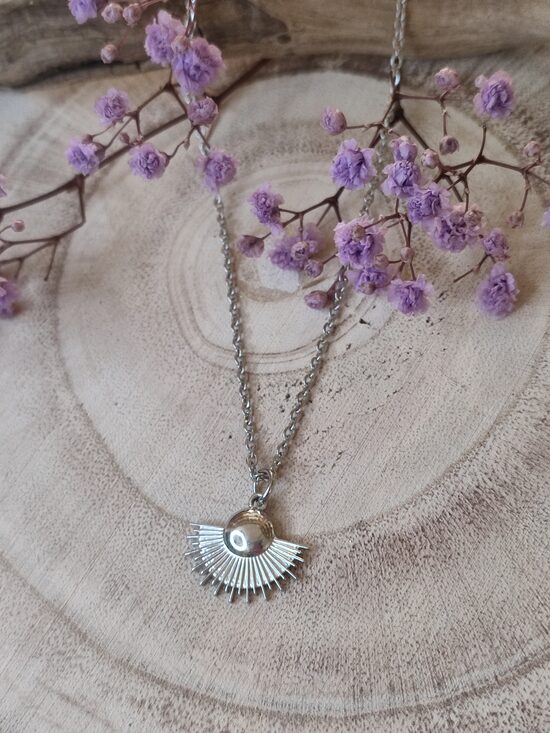 Collier en acier inox argenté réf.C144