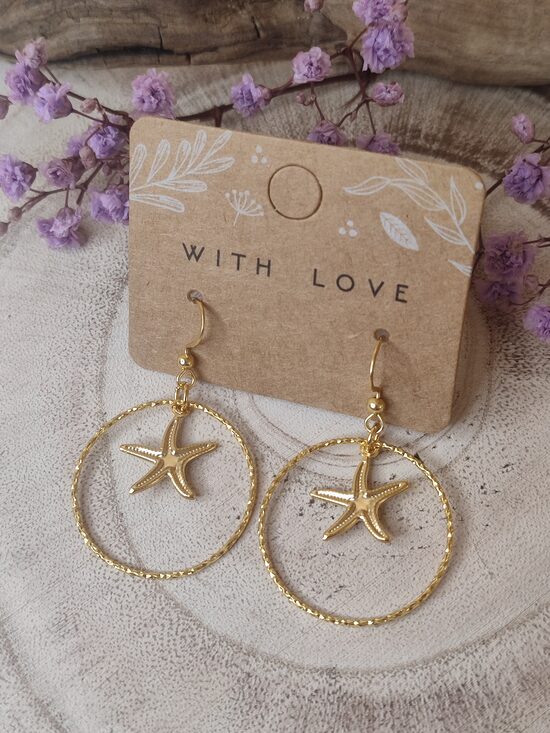 Boucles d'oreilles acier et laiton 🤍