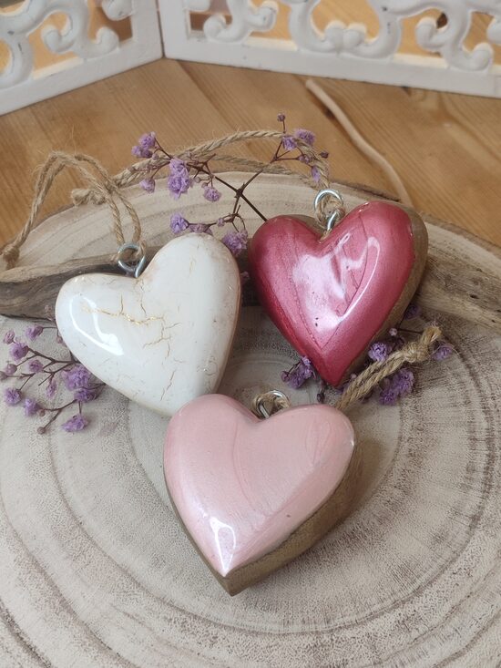 Lot de 3 coeurs décoratifs 🩷 réf.B941
