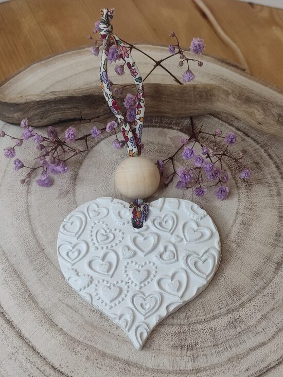 Coeur décoratif fait-main 🩷 réf.P1143