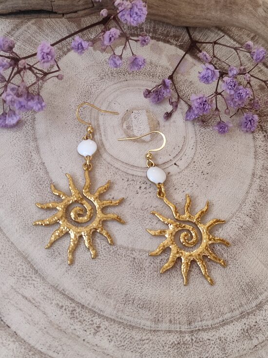 Boucles d'oreilles acier inoxydable ☀️