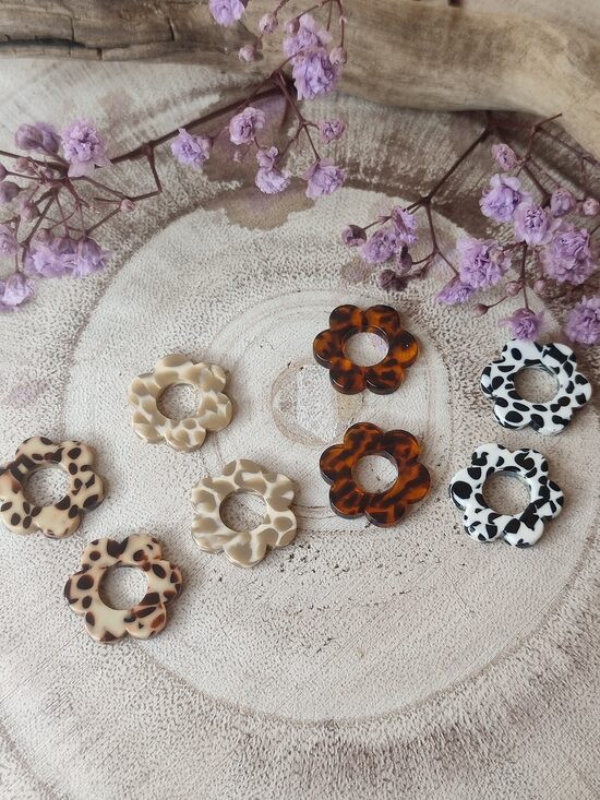 Minis fleurs lot de 4 paires 🖤