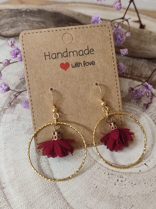 Boucles d'oreilles acier inox et laiton 🫦