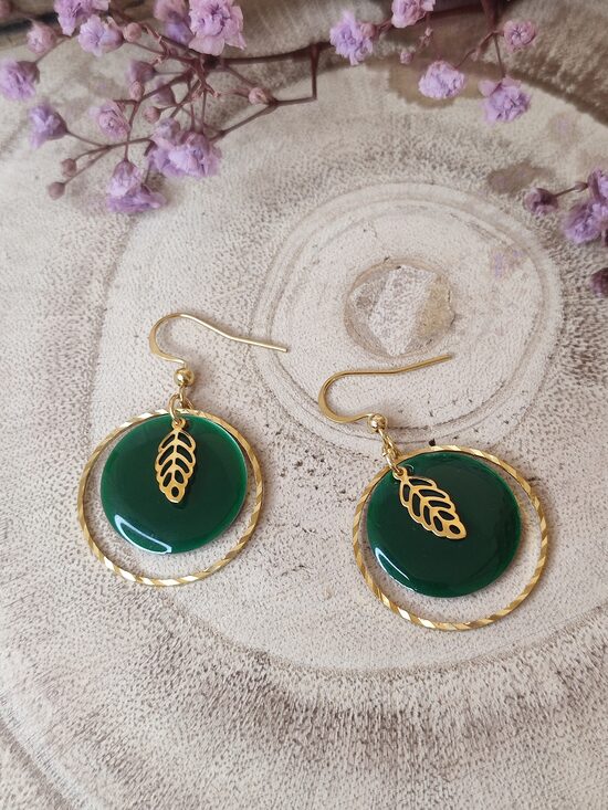 Boucles d'oreilles acier et laiton 🫦