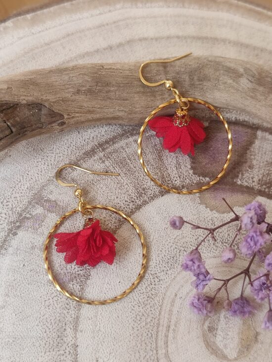 Boucles d'oreilles acier inoxydable ❤️ réf.B1194