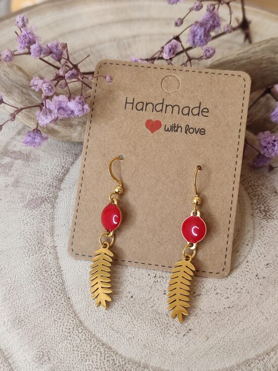 Boucles d'oreilles acier inoxydable ❤️ réf.B855