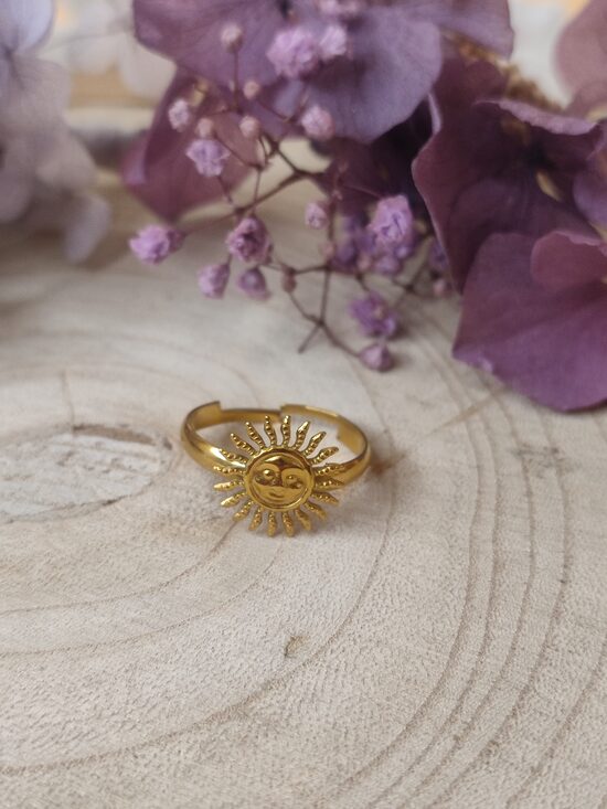 Bague acier inoxydable réglable 🌞 réf.B961