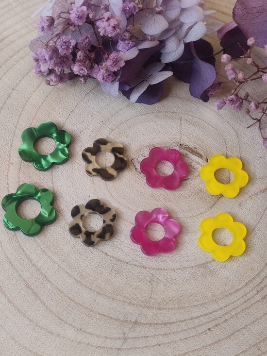 Minis fleurs lot de 4 paires 💛 réf.C4N