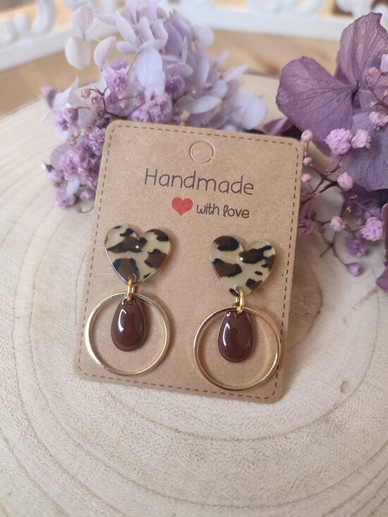 Boucles d'oreilles puces léopard 🤎 réf.C8N
