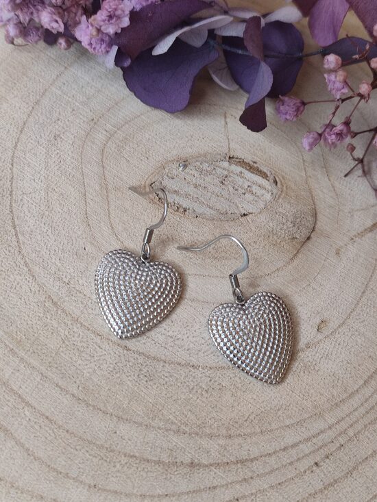 Boucles d'oreilles coeur ❤️ réf.C7II