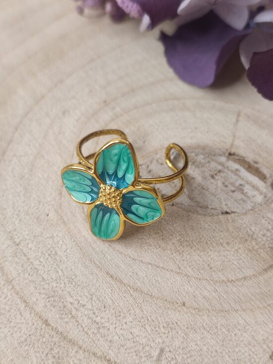 Bague réglable acier inoxydable 🌸
