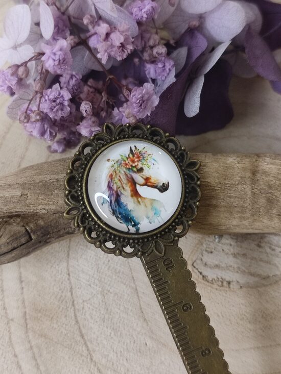 Marque-pages et son cabochon animal mignon 🐎