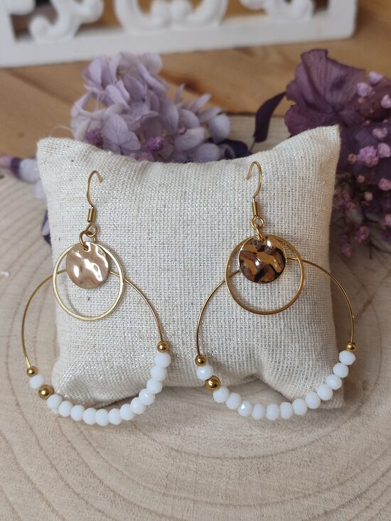 Boucles d'oreilles créoles acier inox 🤍 réf.C10G