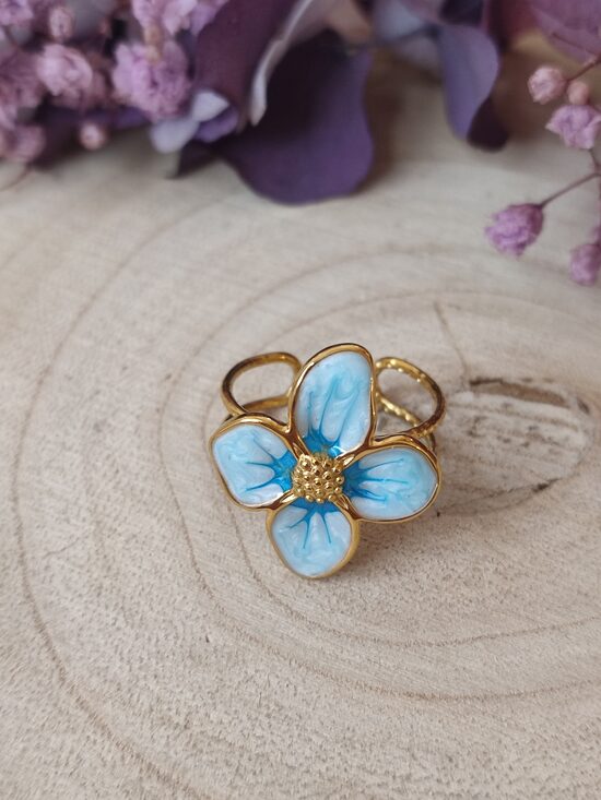 Bague réglable acier inoxydable 🌸