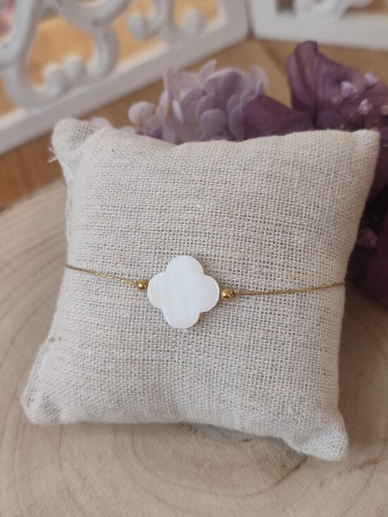 Bracelet acier inoxydable et nacre 🤍