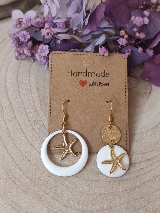 Boucles d'oreilles dépareillées 🤍
