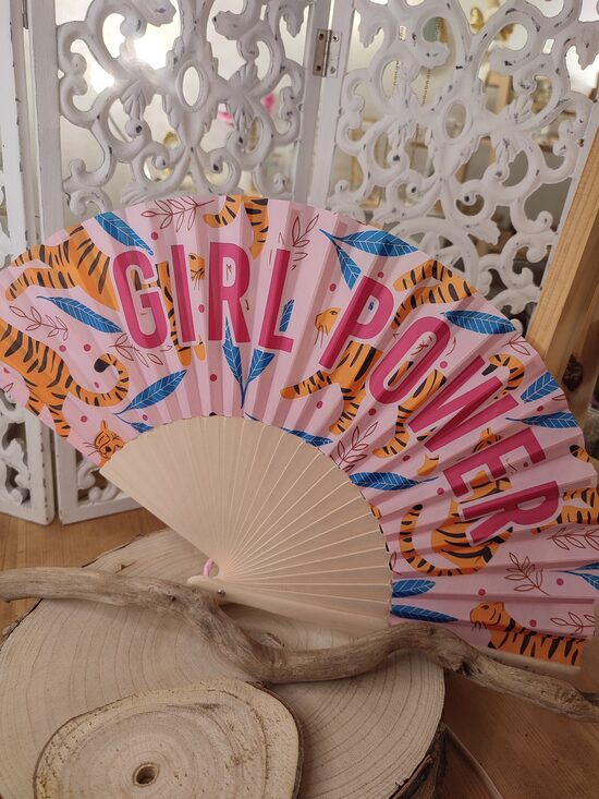 Éventail "girl power"🧡