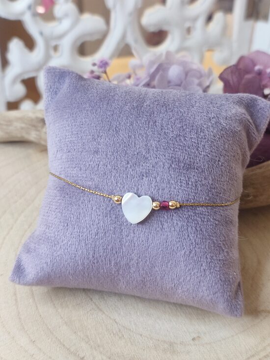 Bracelet acier inoxydable et nacre 🤍