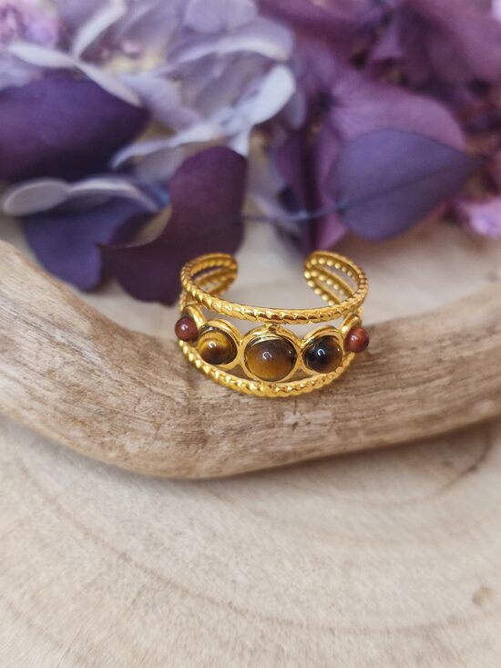 Bague réglable acier inoxydable 🤎