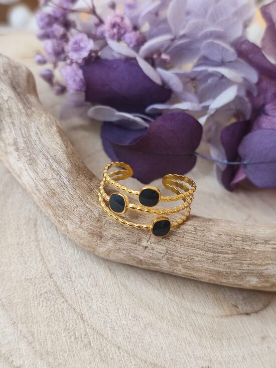 Bague réglable acier inoxydable 🖤