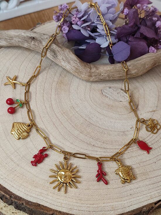 Collier à breloques ☀️