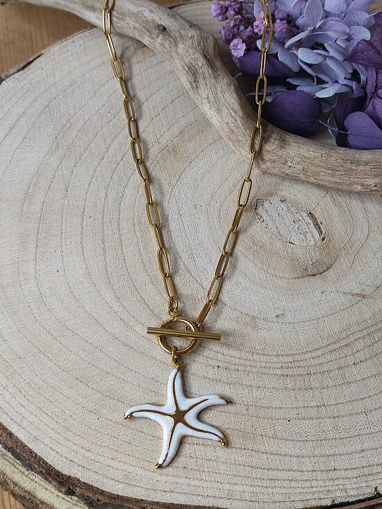 Collier acier inoxydable étoile de mer 🤍