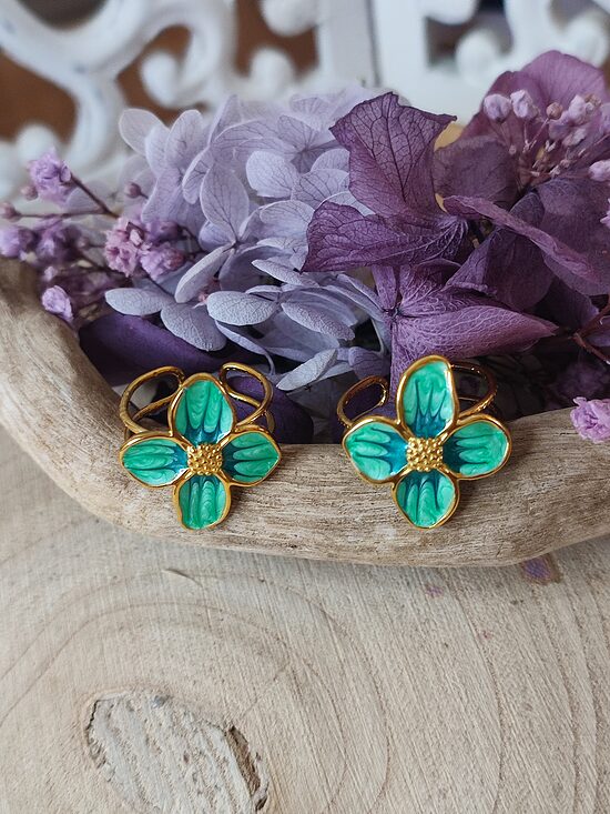 Bague réglable acier inoxydable 🌸