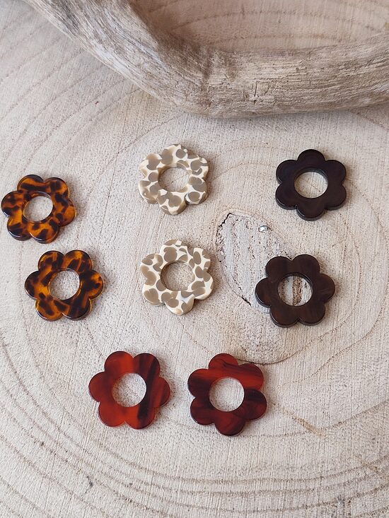 Minis fleurs lot de 4 paires 🤎