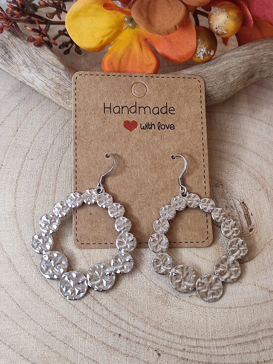 Boucles d'oreilles acier inoxydable argenté 🩶