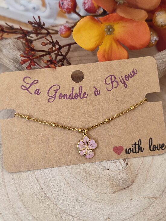 Bracelet acier inoxydable fleurs 🌸