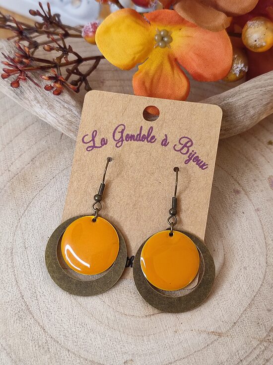 Boucles d'oreilles en laiton 🍁