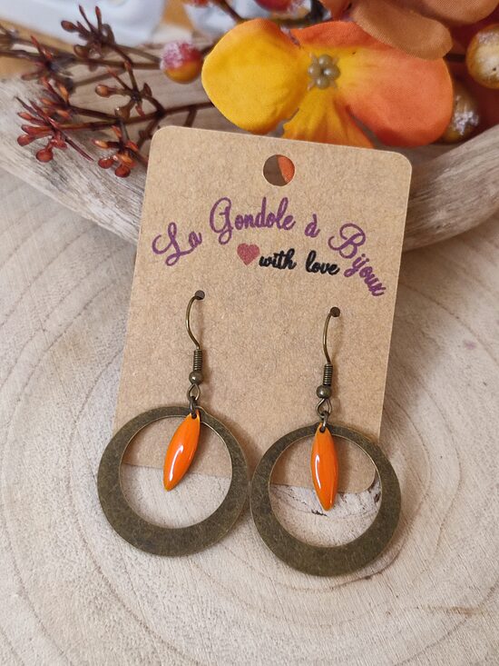 Boucles d'oreilles en laiton 🧡
