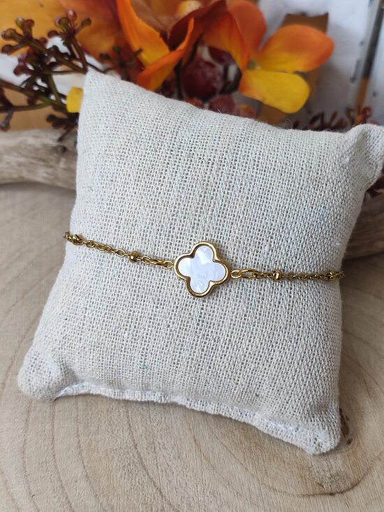 Bracelet trèfle 🤍 acier inoxydable 🤍
