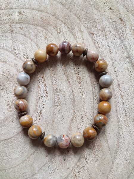 Bracelet perles agate réf.B42