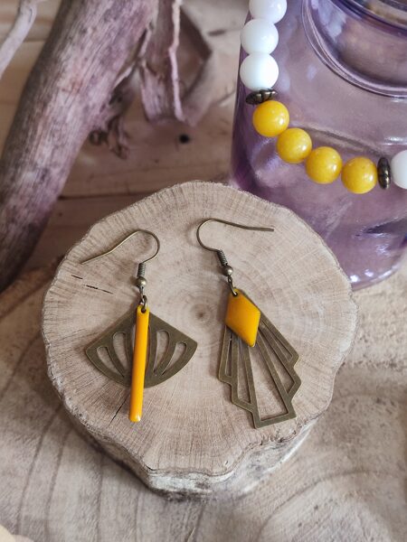 Boucles d'oreilles en laiton réf.B427 ★★★★★ 1 avis