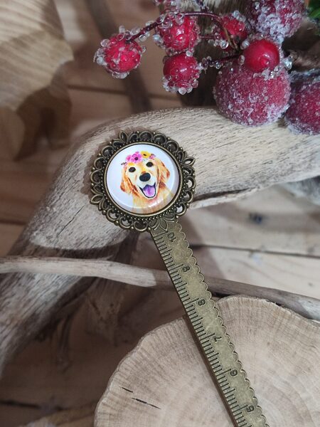 Marque-pages et son cabochon animal mignon 🐶 réf.M1195