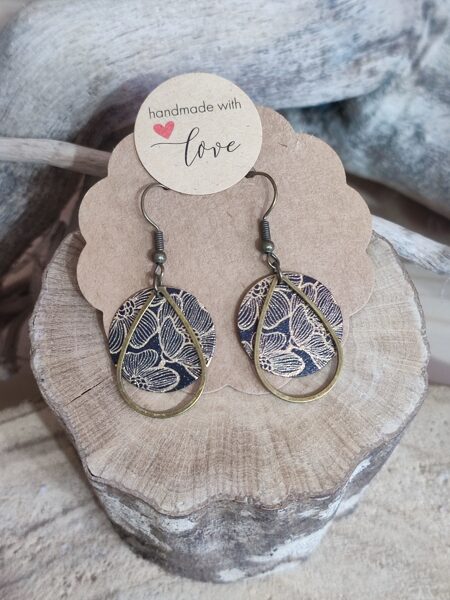 Boucles d'oreilles en laiton réf.B340