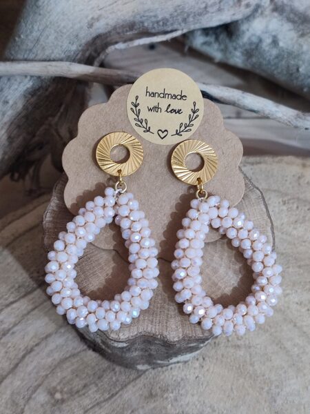 Boucles d'oreilles toutes en perles 💕 réf.B1219