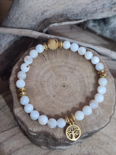 Bracelet perles de coquillage 🤍 réf.B1275