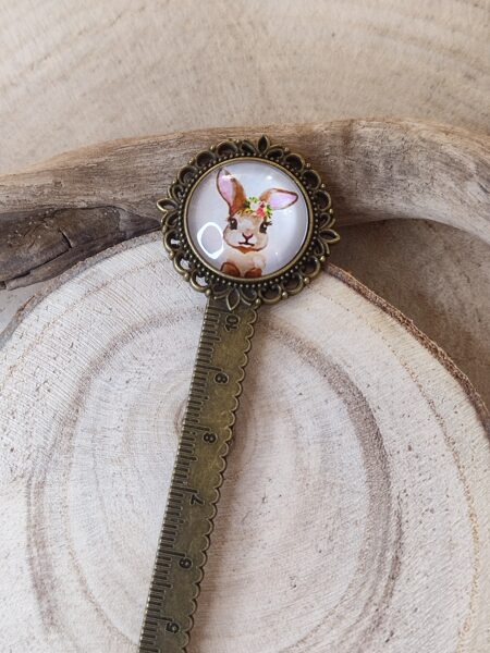 Marque-pages et son cabochon animal mignon 🐰 réf.M1307