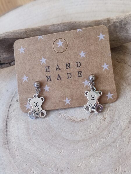 Boucles d'oreilles en acier inox argenté 🤍 réf.B1342