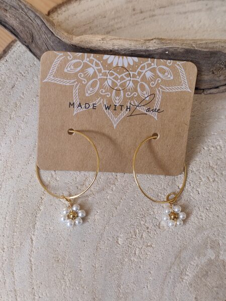 Boucles d'oreilles et ses perles 🤍 réf.B1376