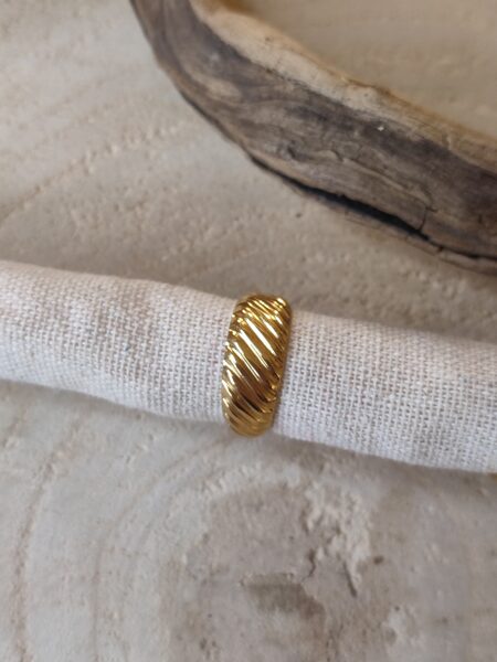 Bague réglable acier inoxydable 💕 réf.B1384