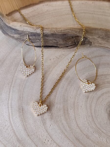 Parure acier inoxydable et laiton 🖤 réf.P1403