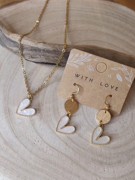 Parure en acier inox et laiton 🤍 réf.P1418